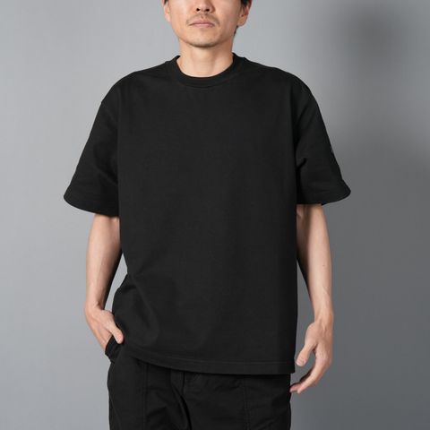 【ラスト1点】6100019 / HEAVY COTTON JERSEY / 半袖スウェット [ガーメントダイ]  (ブラック)