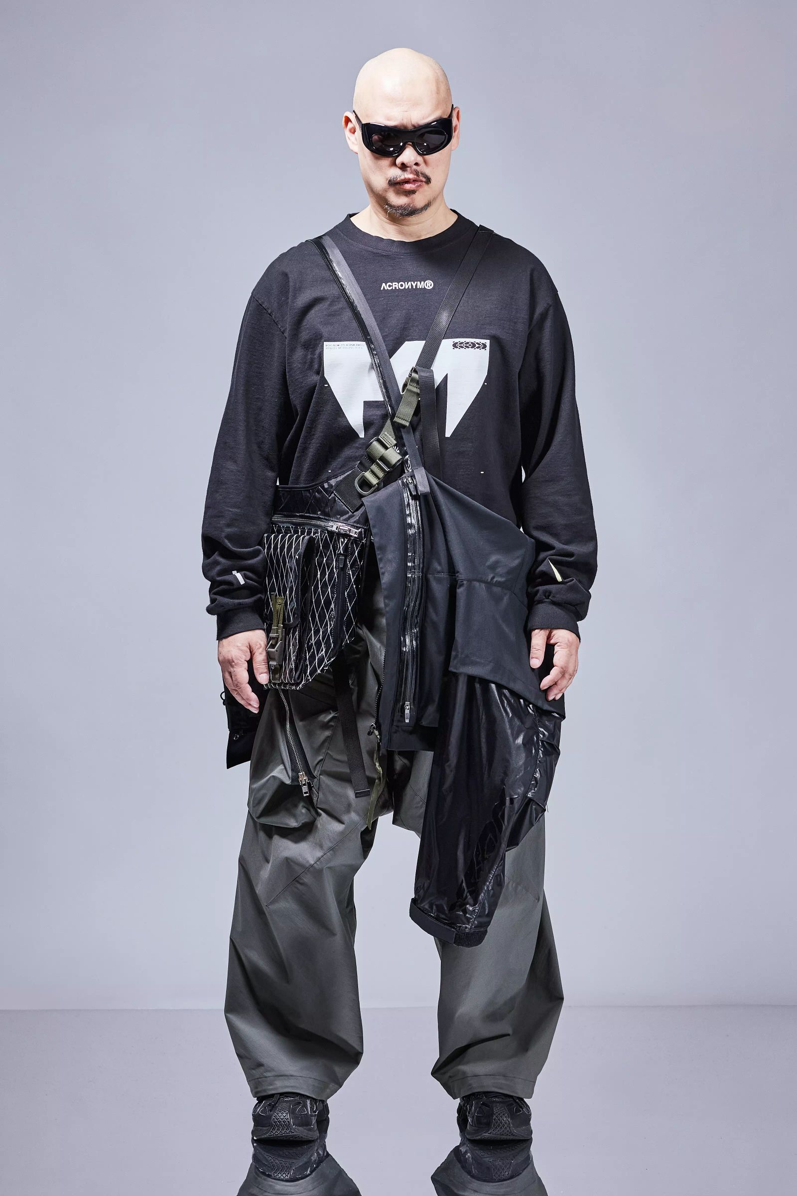 【ラスト1点】J115K-E / Encapsulated Nylon Interops Jacket Gen. 1 / エンキャプスレイテッド ナイロン インターロプス ジャケット  [ワイドフィット] (ブラック)