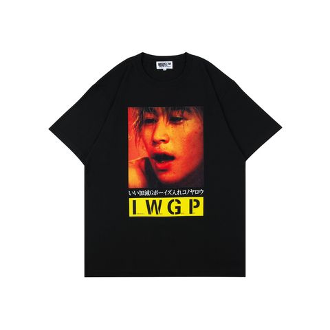 【ラスト1点】PHOTO MASSEGE TEE "Gボーイズ入れコノヤロウ" / フォトメッセージ Tシャツ  (ブラック)
