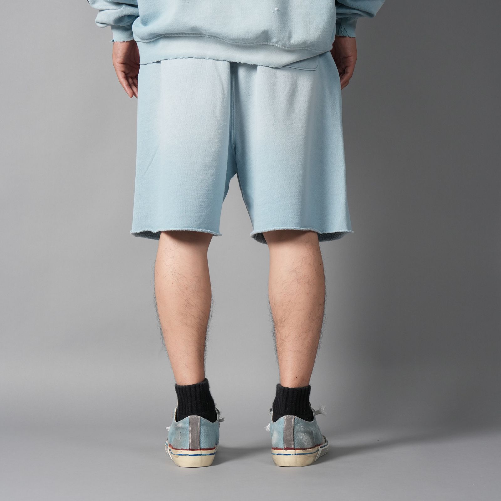 BOBBY DRISCOLL SWEAT SHORT / スウェットショーツ (ブルー)