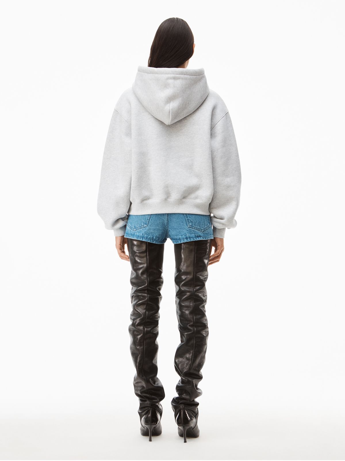 【ラスト1点】【定番アイテム】 ESSENTIAL TERRY HOODIE WITH PUFF PAINT LOGO  / フーディー / パーカー 【ユニセックス】 (グレー)