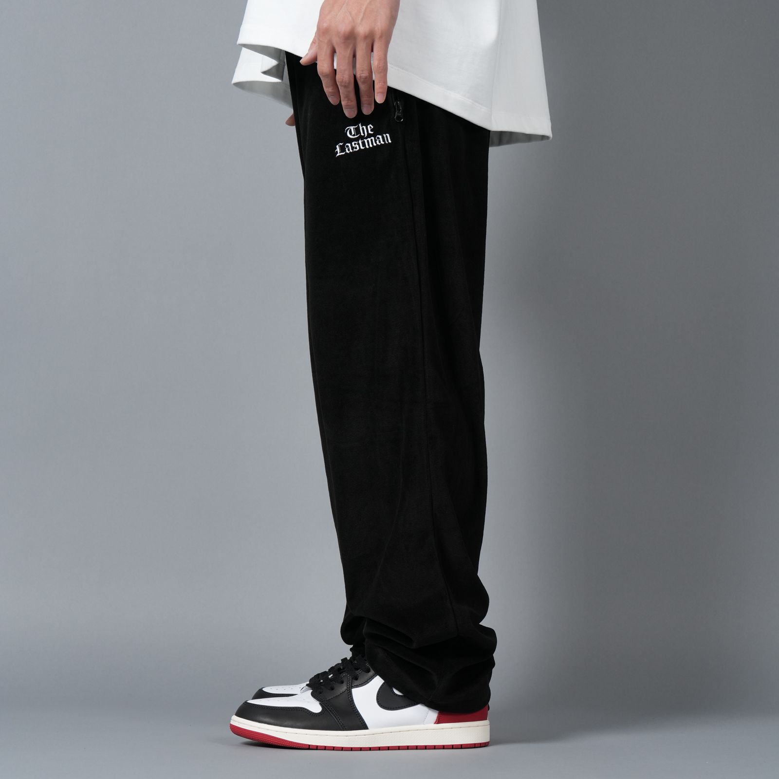 【ラスト1点】VELOUR TRACK PANTS / ベロア トラックパンツ (ブラック)