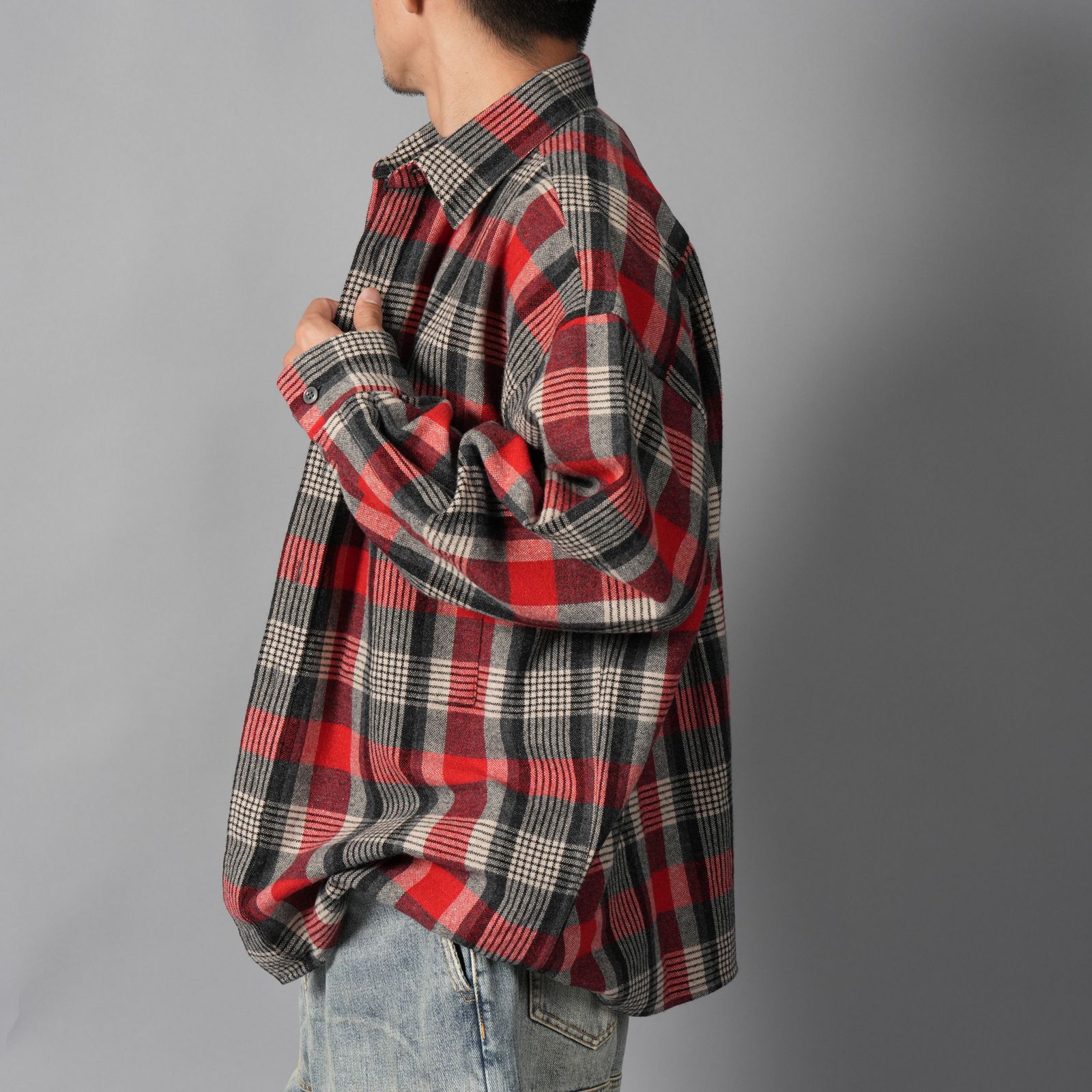 Classic Wool Shirt / クラシックウールシャツ (レッド)