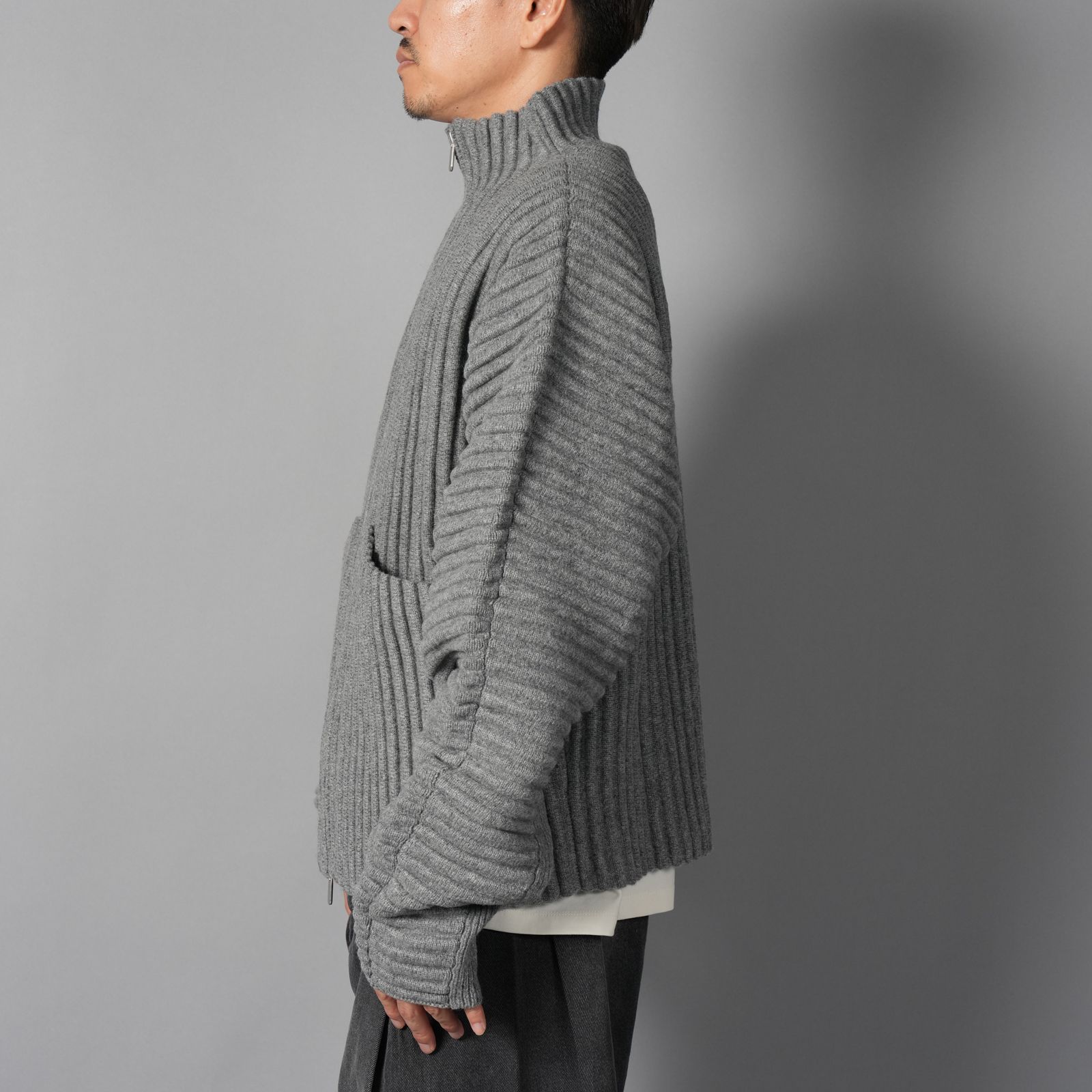 GLOBE RIB KNIT CARDIGAN  / グローブ リブ ニットカーディガン (リノ)