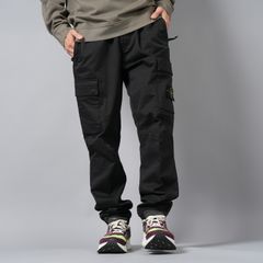 【残りわずか】【定番アイテム】31314 STRETCH COTTON WOOL SATIN / ストレッチ コットン ウール サテン カーゴパンツ [ストレッチ入り] (ブラック)