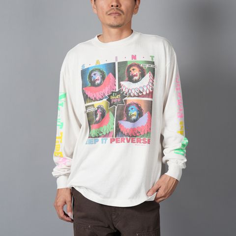 SM-HR1-0000-037 / LS TEE / KEEP IT / WHITE / ロンT・カットソー (ホワイト)