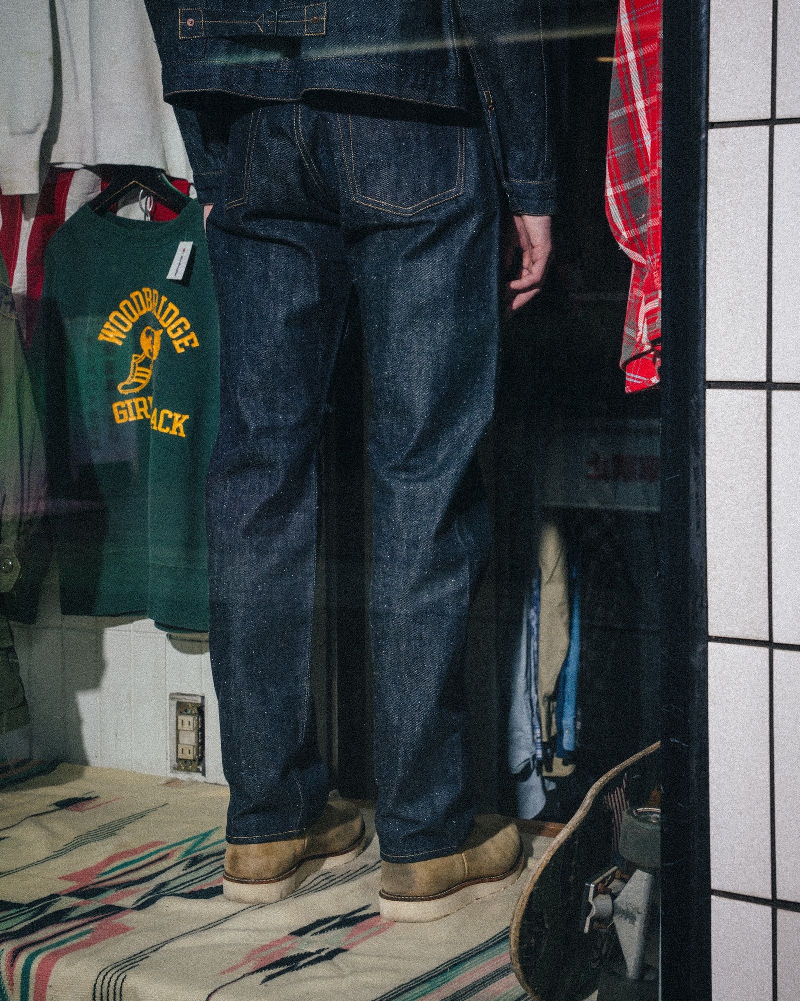 【コラボ】SM-MK8-0000-C46 / BBJ_DENIM PANTS / REGID / BLUE / ベルベルジン デニムパンツ (リジッド)(ブルー)