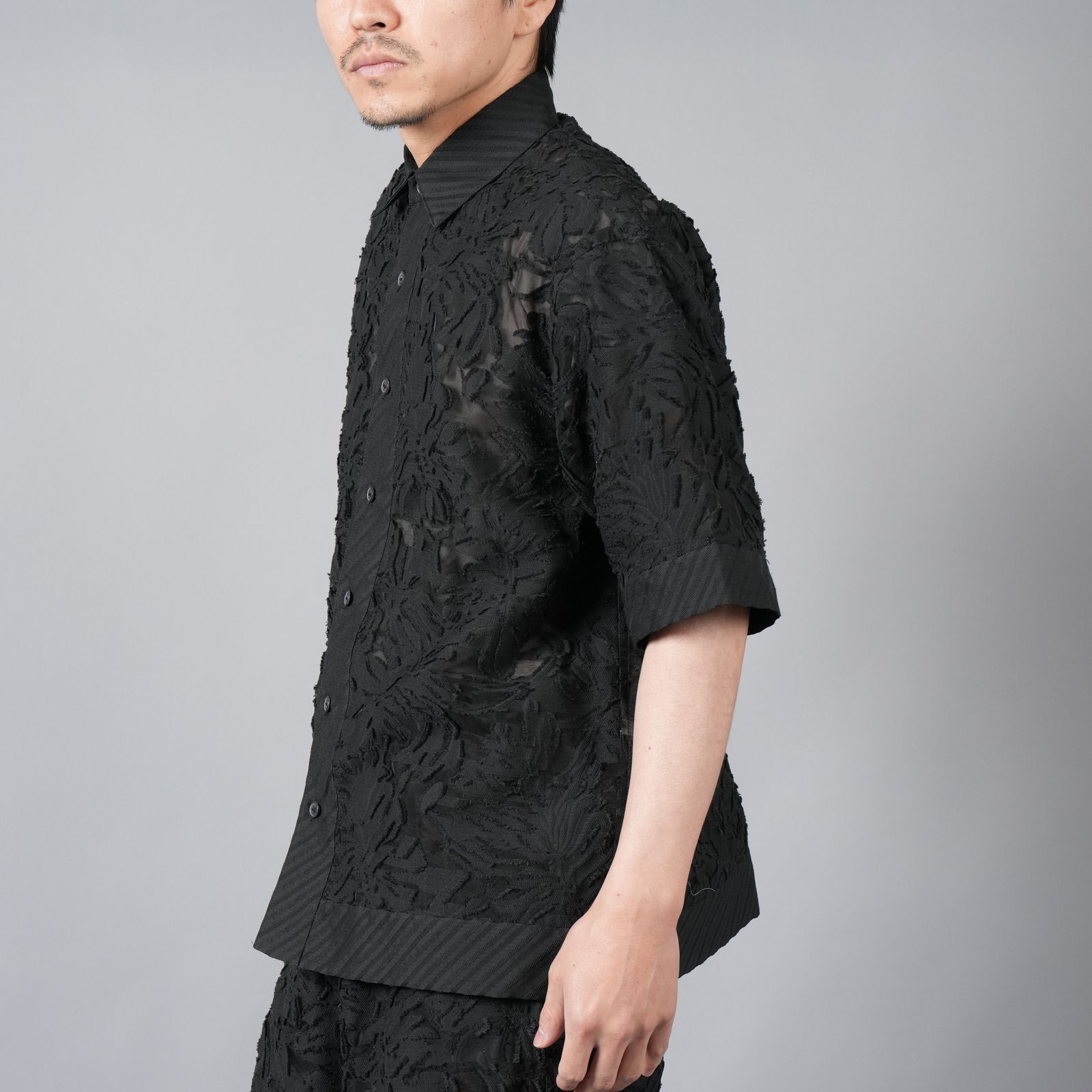 【ラスト1点】 CUT JACQUARD / カットジャガード (ブラック)