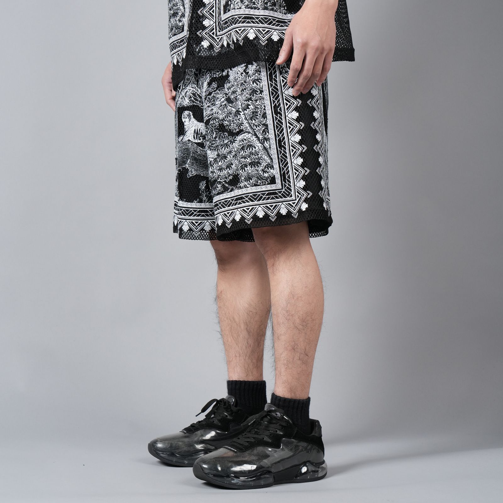 【ラスト1点】MESH SHORT PANTS / メッシュショートパンツ (ブラック)