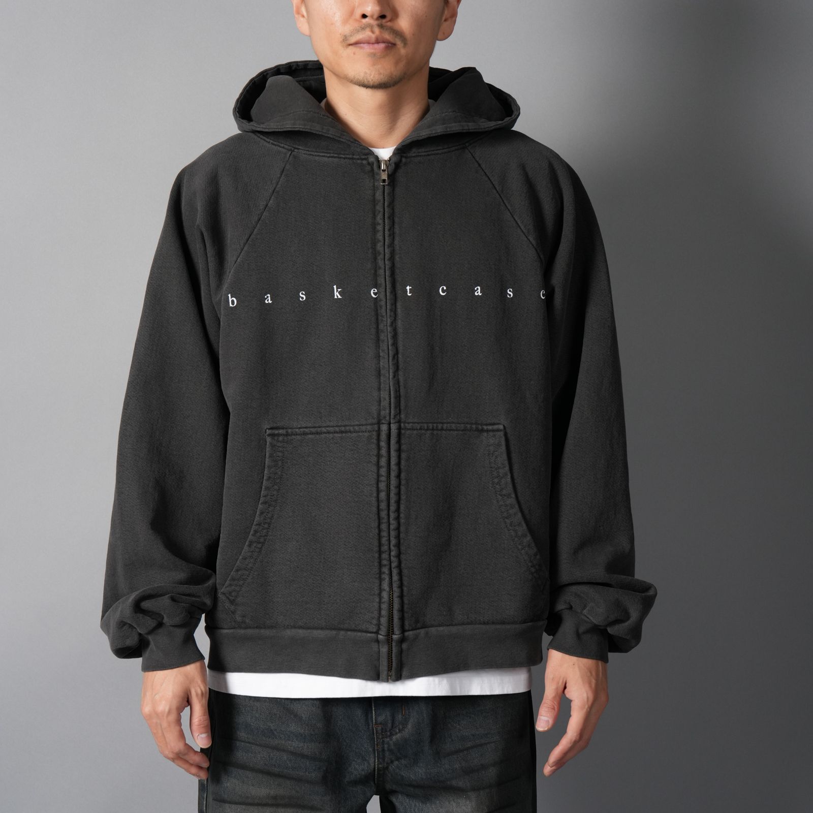 ANTENNAE, zip up / ジップアップパーカー (ヴィンテージブラック)