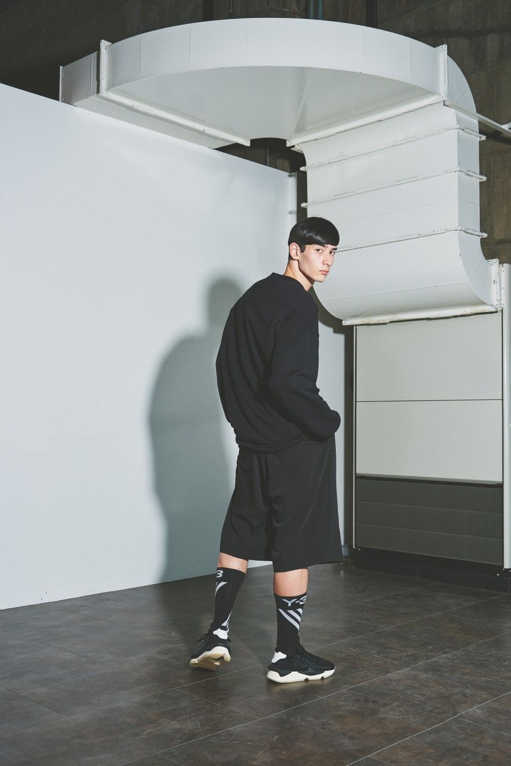 ラスト1点 / M CH1 CREW SWEAT SHIRTS / クルー スウェットシャツ  (ブラック)