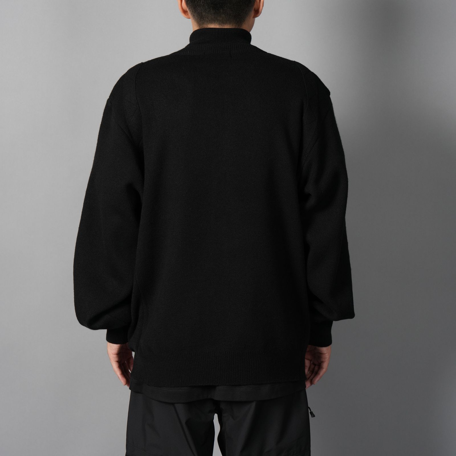 【限定】CASHMERE DRIVER'S KNIT / カシミア ドライバーズニット (ブラック)