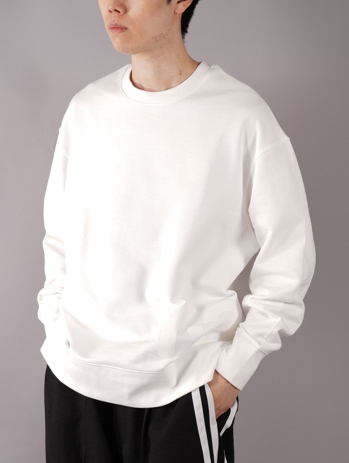 【ラスト1点】 U CH1 LARGE CREW SWEAT SHIRTS / ラージ クルー スウェットシャツ  (ホワイト)