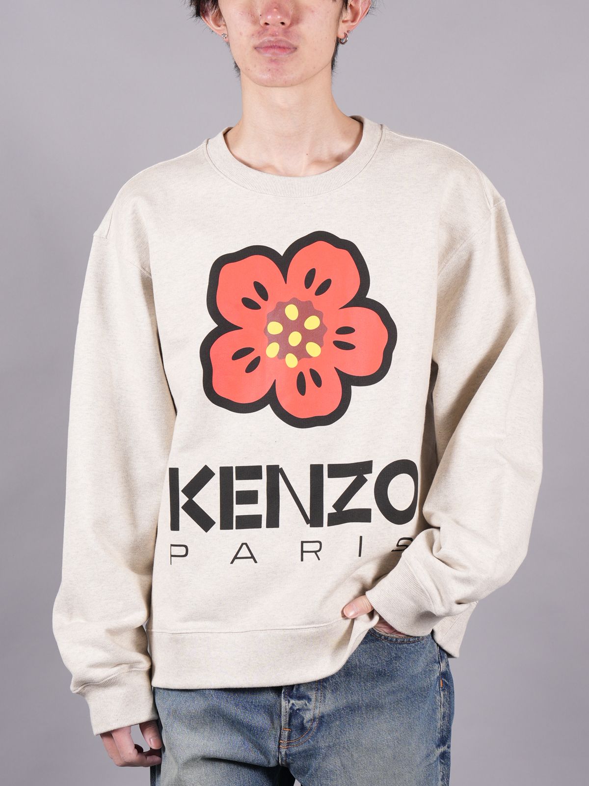 クーポン利用&送料無料 KENZO ケンゾー クルーネックニット ボケ