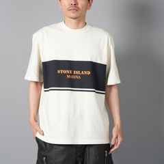 2100024 COMBED ORGANIC COTTON JERSEY_STONE ISLAND MARINA  / Tシャツ  (アイボリー)