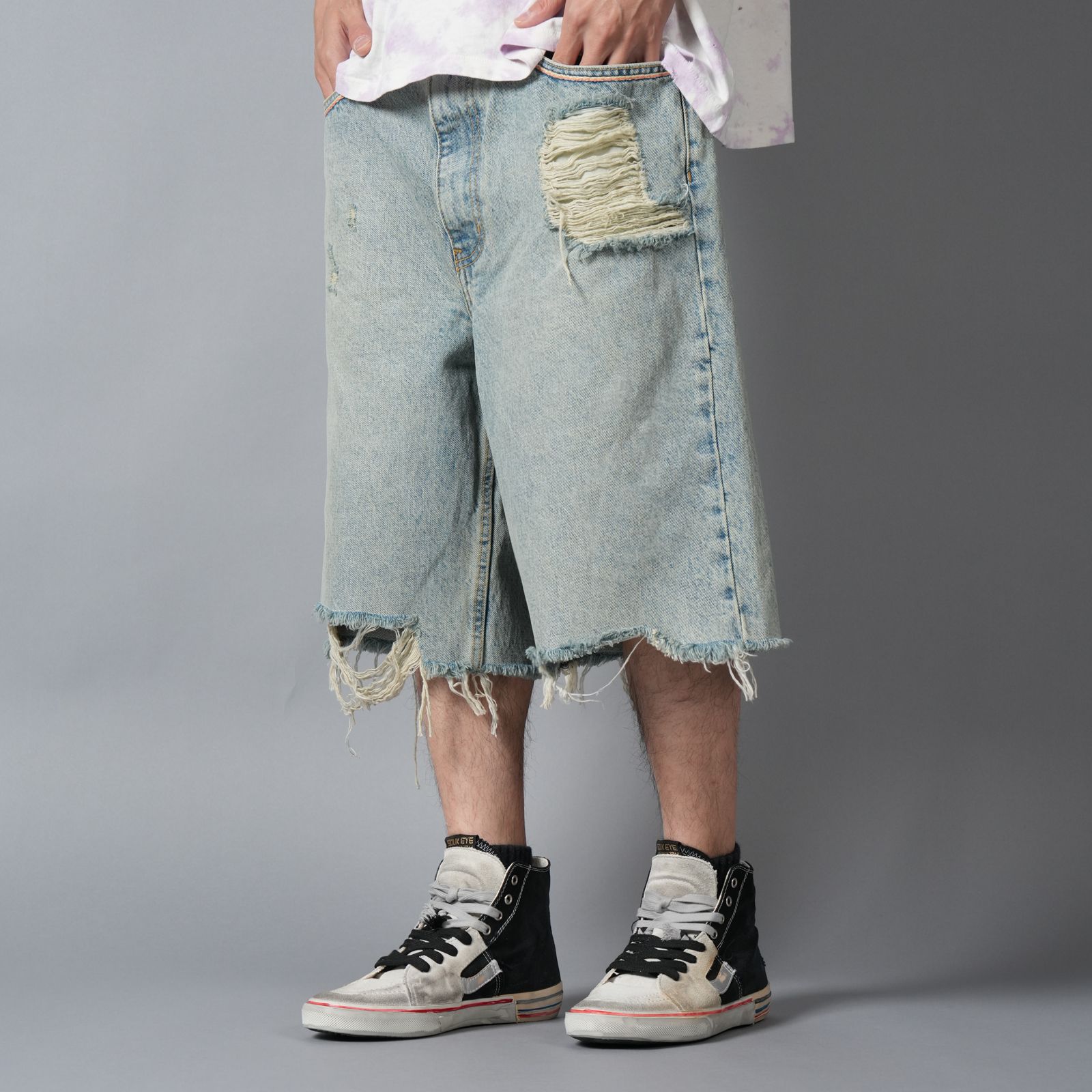 GOOD GOOD TIMES DENIM SHORT / デニムショーツ (ブルー)