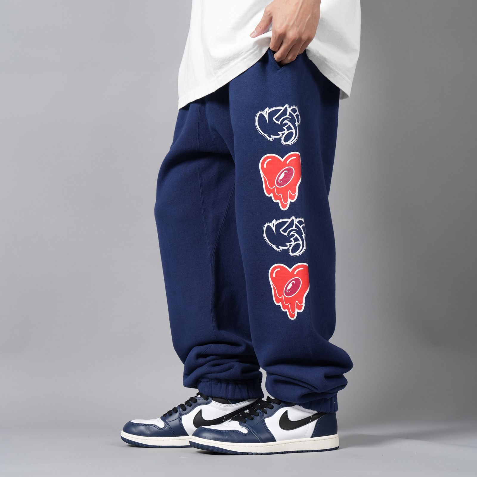 【ラスト1点】【コラボ】 EU-YS1-0000-C05 / CPD LOGO SWEAT PANTS / NVY / スウェットパンツ (ブルー)