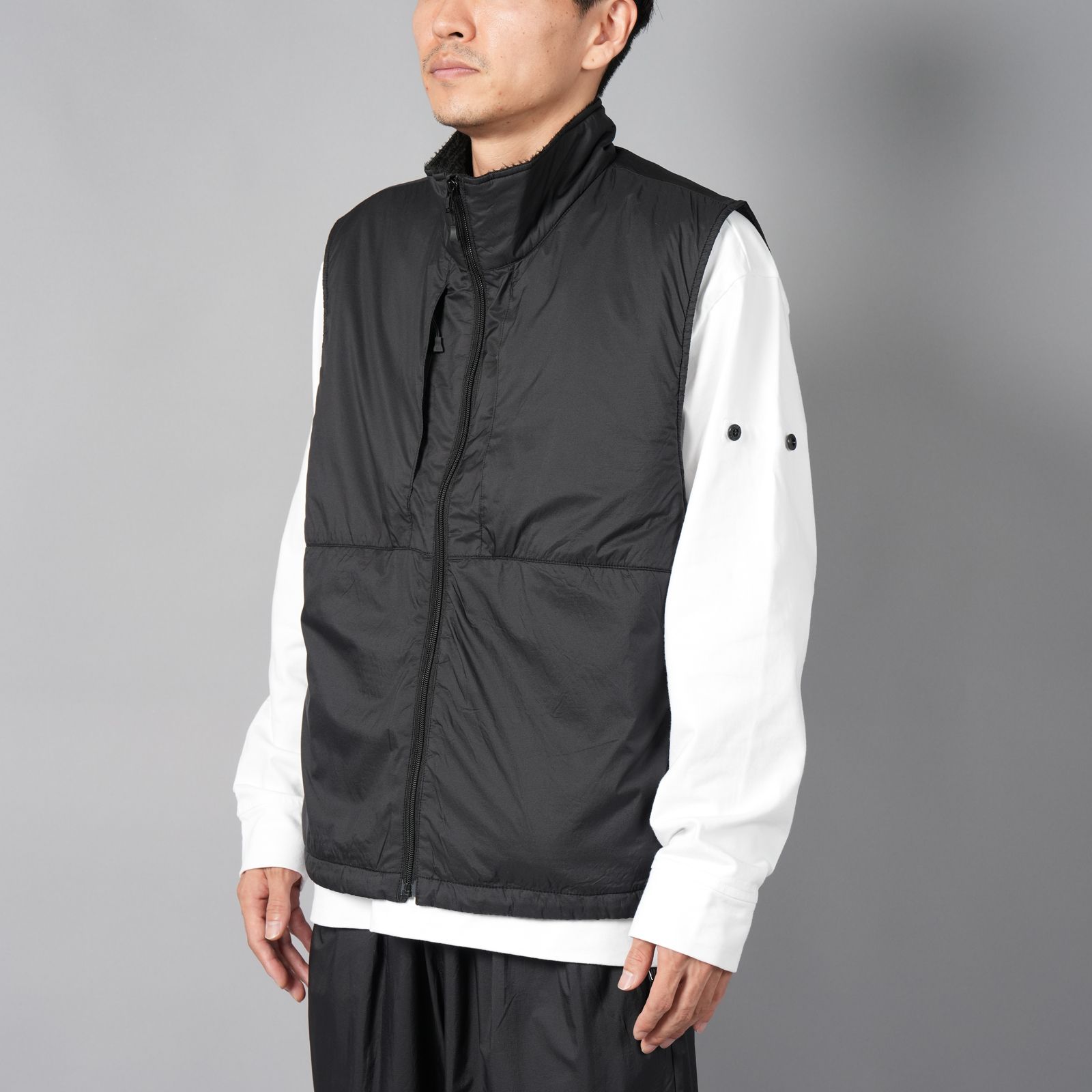 【ラスト1点】WR NY RIP x POLATEC®ALPHA® VEST  / ナイロンリップストップベスト (ブラック)
