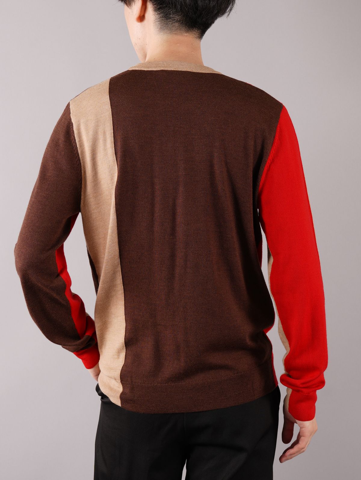 ラスト1点 / CREW NECK JUMPER / クルーネック ジャンパー (ブラウン)
