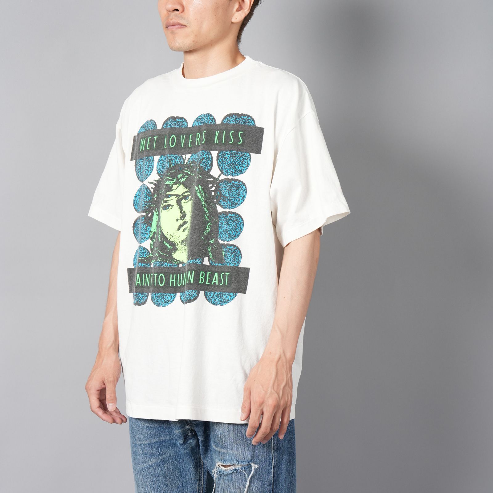 【ラスト1点】SM-YS1-0000-009 / SS TEE / KISS / WHITE / Tシャツ (ホワイト)