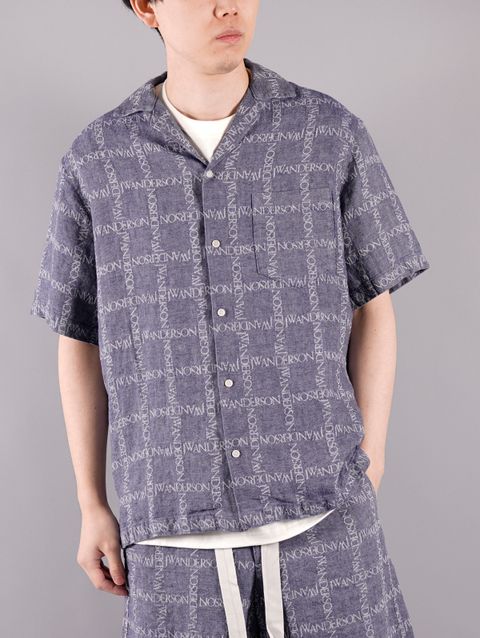 ラスト1点 / SHORT SLEEVE SHIRT / ショートスリーブシャツ (ネイビー)