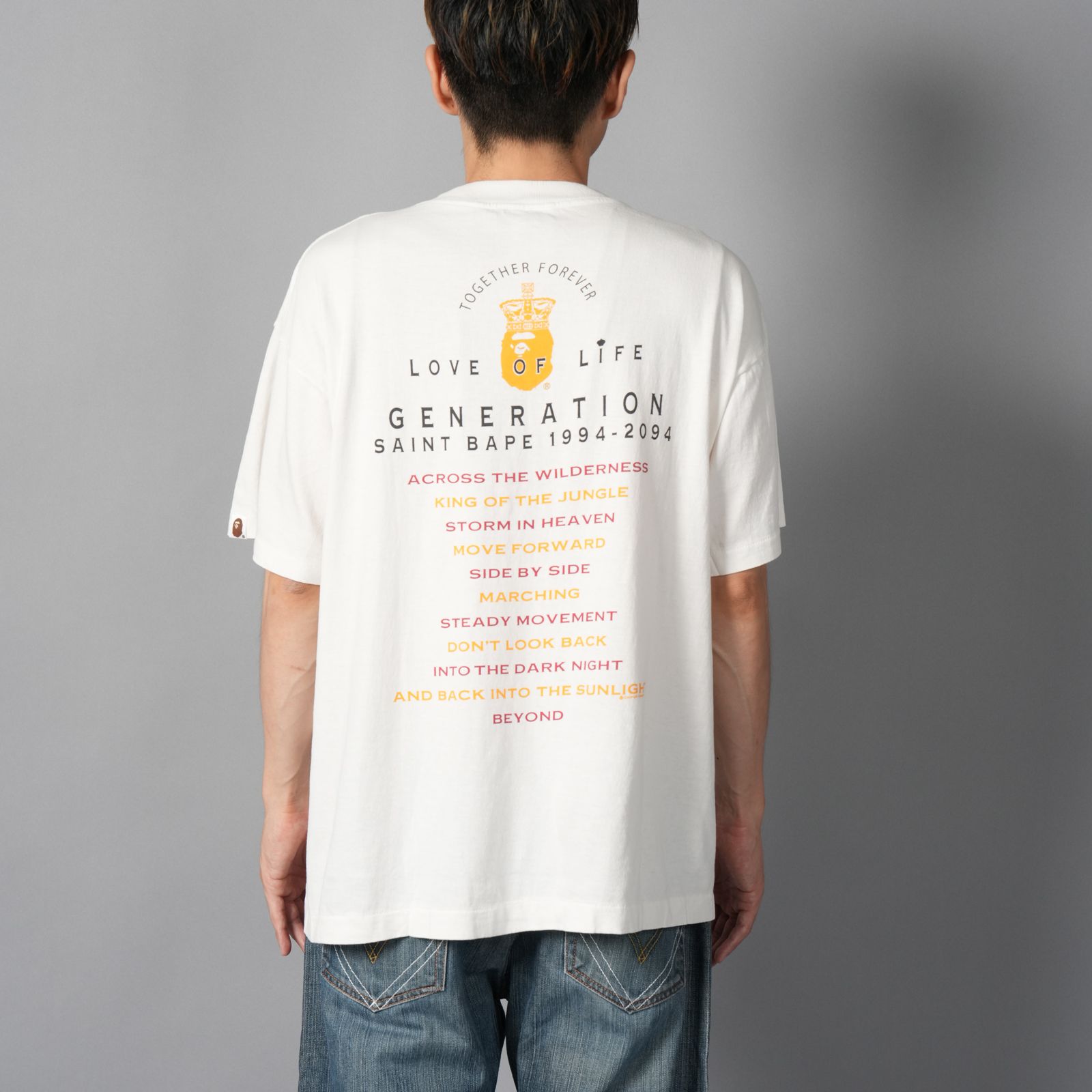【残りわずか】【コラボ】SM-HR1-0000-C36 / BAPE_SS TEE / GENERATION/WHITE / Tシャツ (ホワイト)