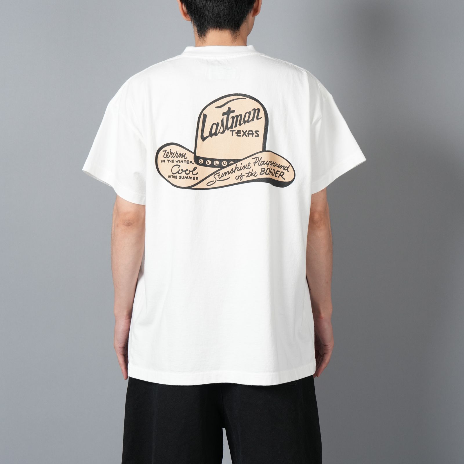 【ラスト1点】PRINTED TEE SHIRTS "WESTERN HAT" / プリントTシャツ ウエスタンハット / Tシャツ (ホワイト)