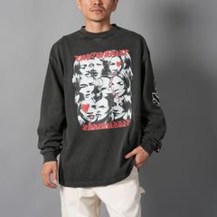 【コラボ】EU-HR1-0000-C11 / EU BG COLLAGE LS TEE / ロンT・カットソー (ブラック)