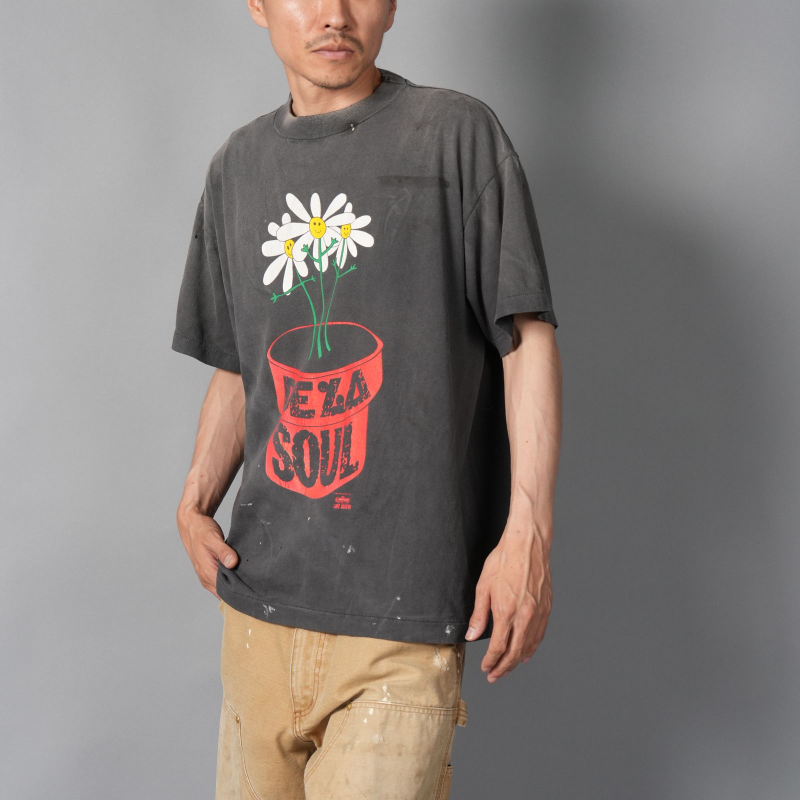 【ラスト1点】【コラボ】SM-HR1-0000-C18 / DLS_SS TEE / DE LA SOUL / BLACK / Tシャツ (ブラック)