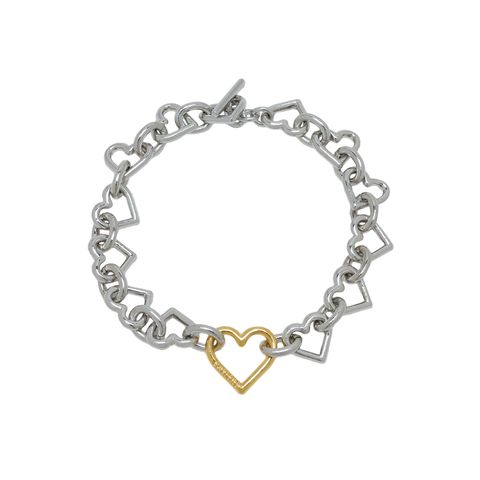 Heart Shaped Bracelet / ハート シャープド ブレスレット (シルバー) S2.5-1106 BASICKS