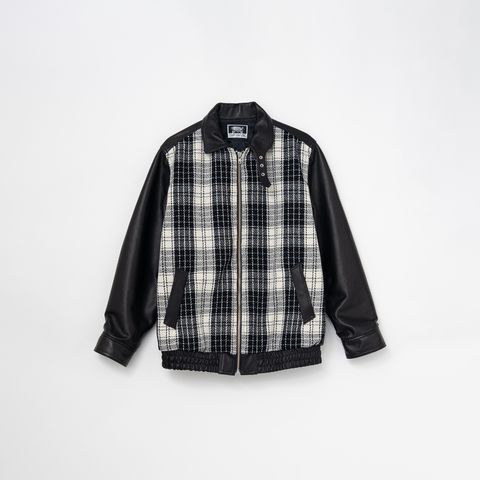 Murdoc Leather Jacket / マードックレザージャケット(ホワイト/ブラック)