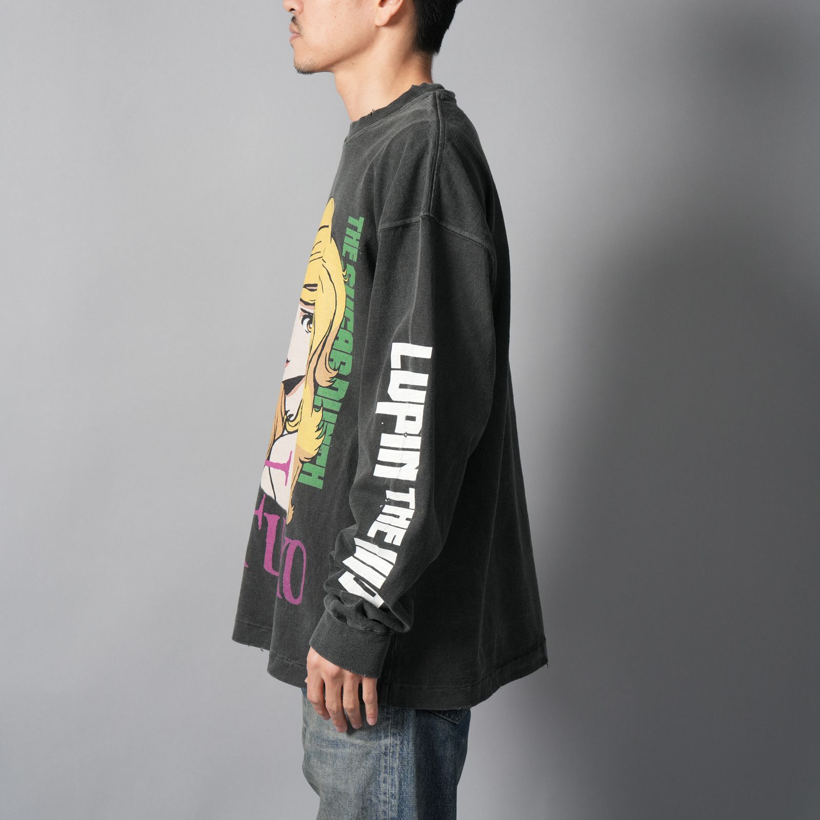 【ラスト1点】[LUPIN THE IIIRD]  L/S T-Shirt   (FUJIKO)  / ロンT・カットソー (ブラック)