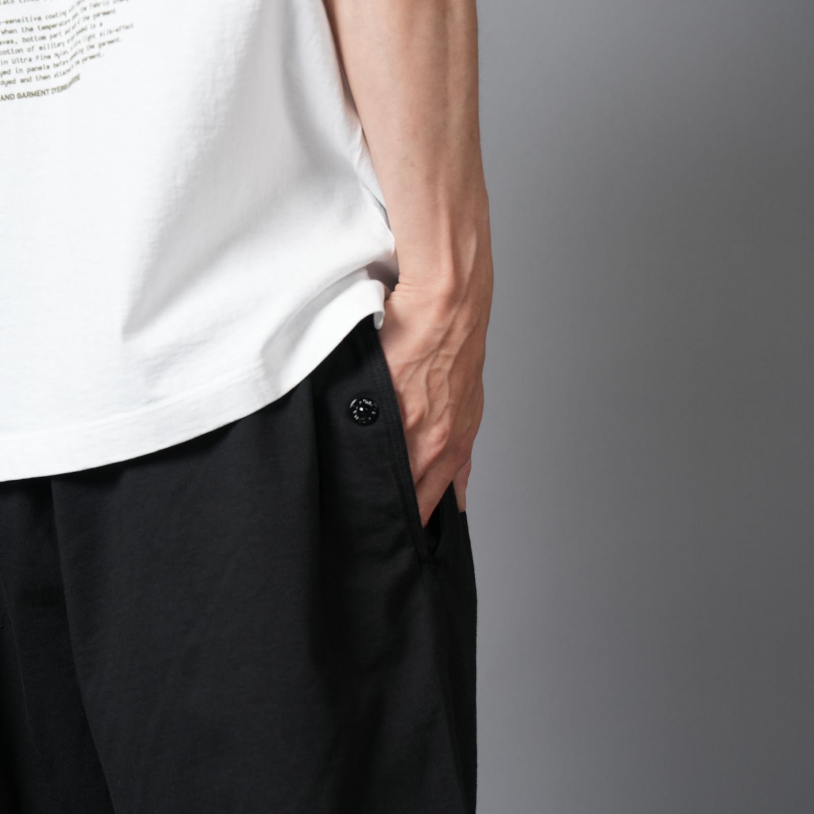 6200009 / BRUSHED ORGANIC COTTON FLEECE / スウェットショーツ(ブラック)