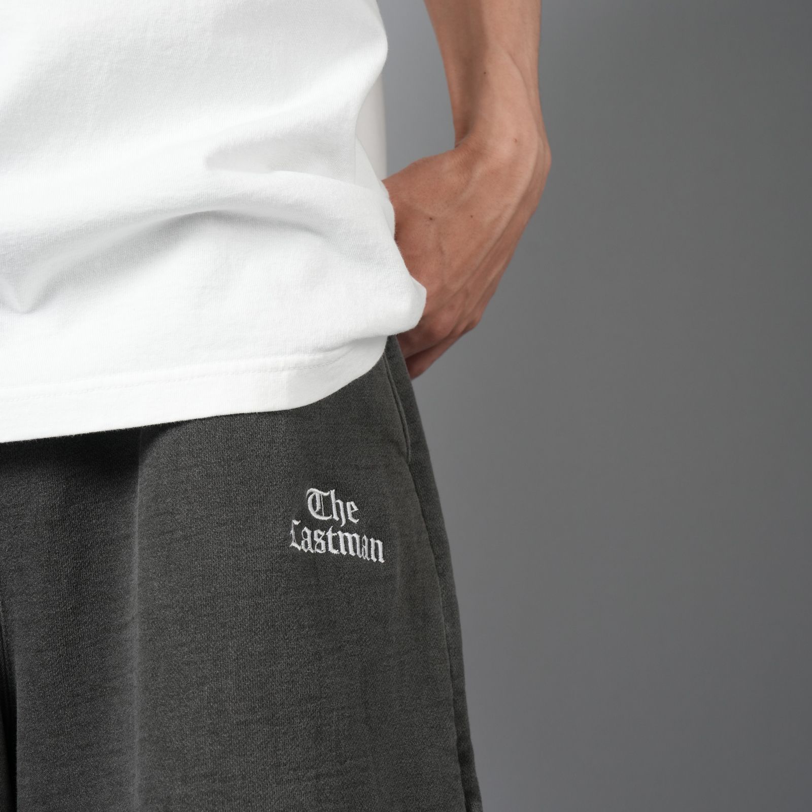 【ラスト1点】LOGO SWEAT SHORTS / ロゴ スウェットショート (ブラック)