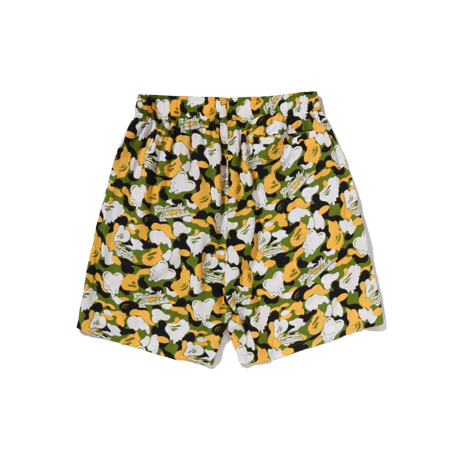 【コラボ】EU-MK8-0000-C05 / EU APE ALOHA SHORTS / GREEN / ショーツ (グリーン)