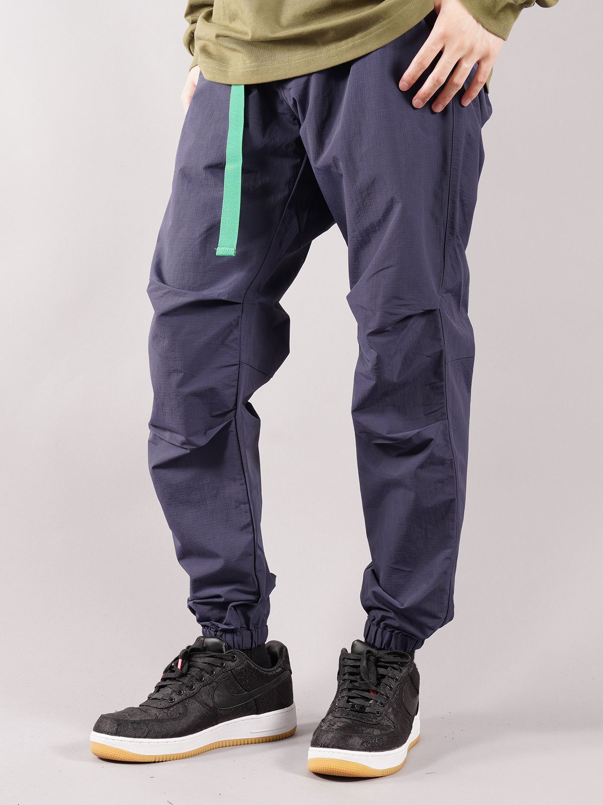 ラスト1点 / BUCKLE RIPSTOP PANTS / バックル リップストップ パンツ (ネイビー)