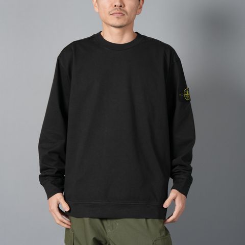 【再入荷】【定番アイテム】 6100075 / 6100043 / 63750 HEAVY COTTON JERSEY GARMENT DYED / ヘヴィー コットン ジャージー / ガーメントダイ / クルーネックスウェット  (ブラック)