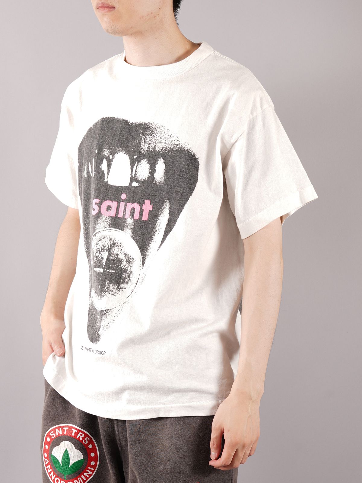 SAINT M×××××× - ラスト1点 / SM-A21-0000-014/T-SHIRT_DRAG / T