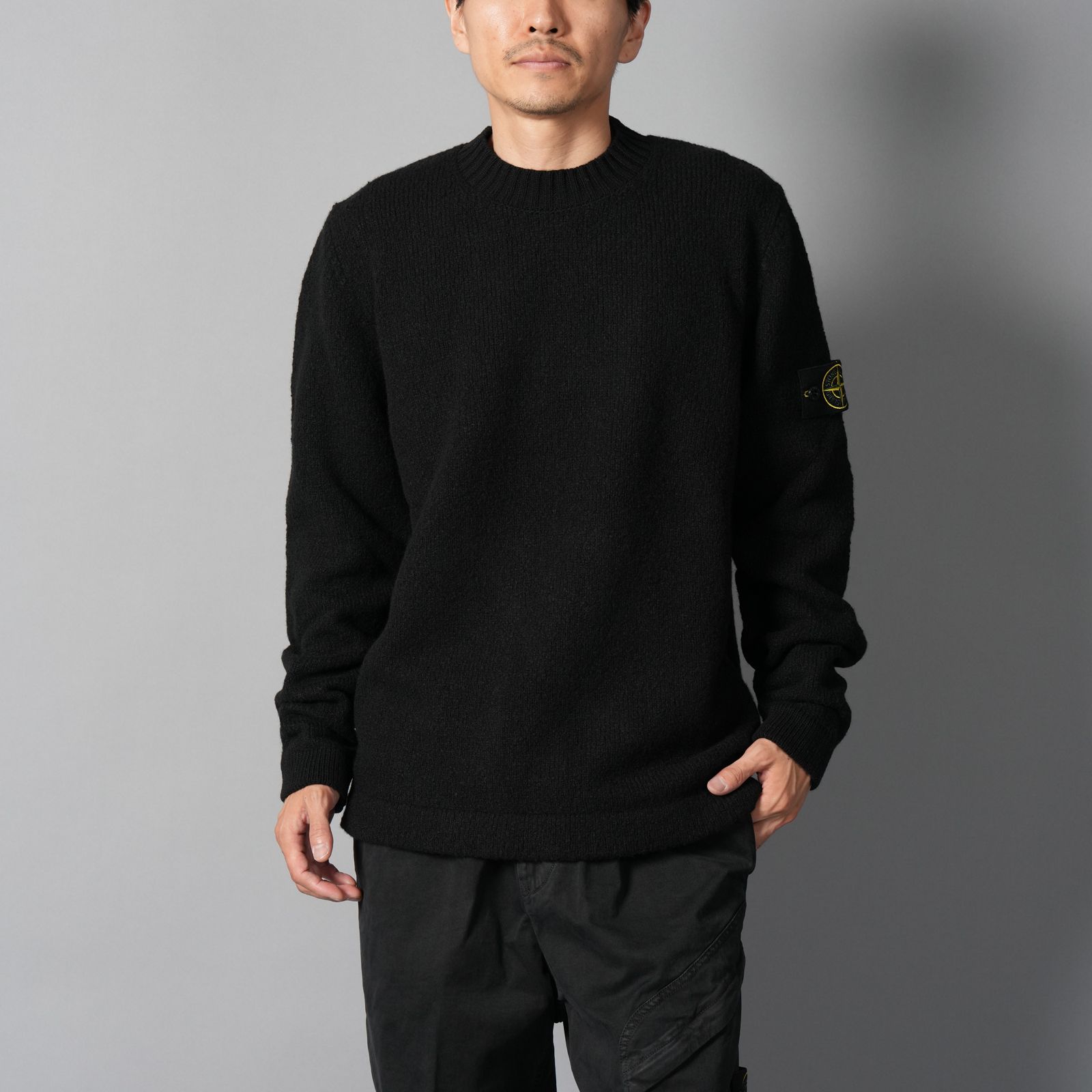 STONE  ストーンアイランド メンズ リバーシブルセーター STONE ISLAND ストーンアイランド リバーシブル綿ニット
