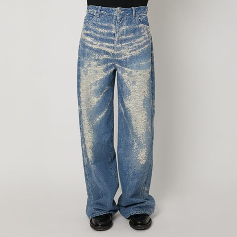 【ラスト1点】 Wide Denim / ワイドデニム (インディゴブリーチ)