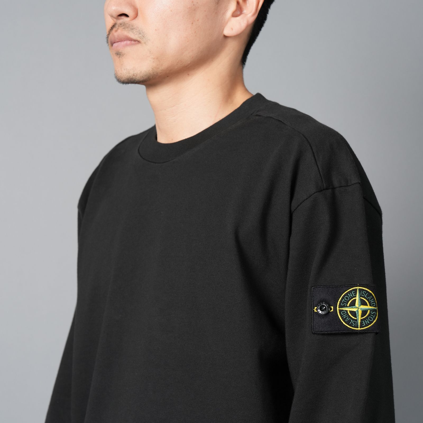 【再入荷】【定番アイテム】 6100075 / 6100043 / 63750 HEAVY COTTON JERSEY GARMENT DYED / ヘヴィー コットン ジャージー / ガーメントダイ / クルーネックスウェット  (ブラック)
