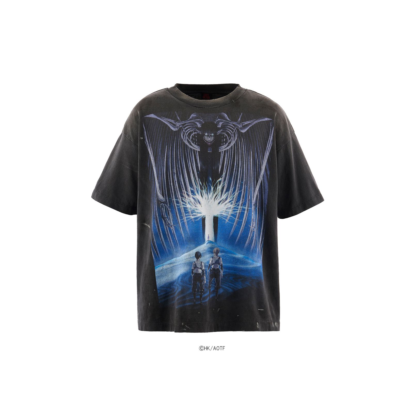 【コラボ】SM-MK8-0000-C77 / AOT_SS TEE / ATTACK ON TITAN BLK / Tシャツ (ブラック)