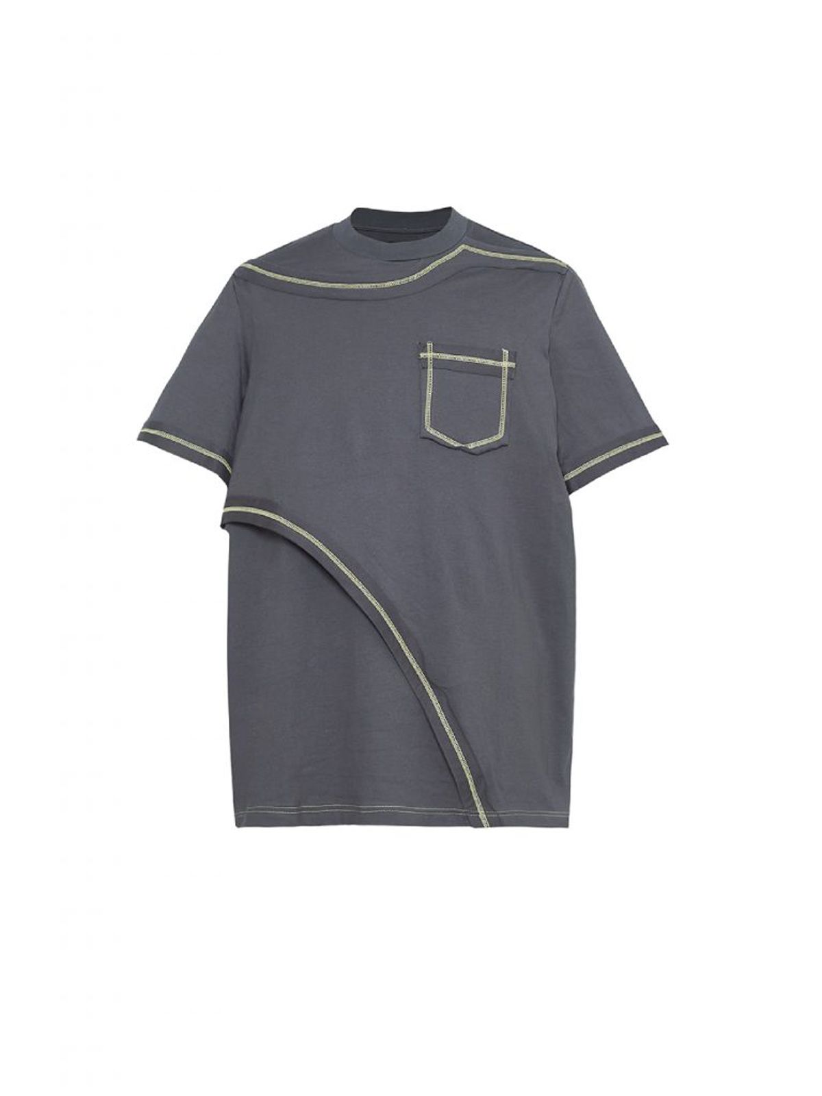 YUKI HASHIMOTO - 【ラスト1点】CONTRAST LAYERED T-SHIRT NAVY