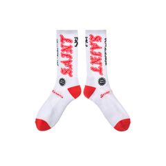 SM-MK8-0000-106 / SOCKS / SAINT/ WHITE+RED / ソックス  (ホワイト/レッド)