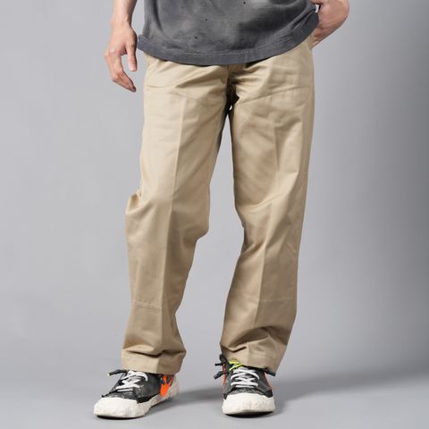 【ラスト1点】SM-YS8-0000-049 / WIDE PANTS / CHINO / BEIGE / ワイドパンツ / チノパン (ベージュ)