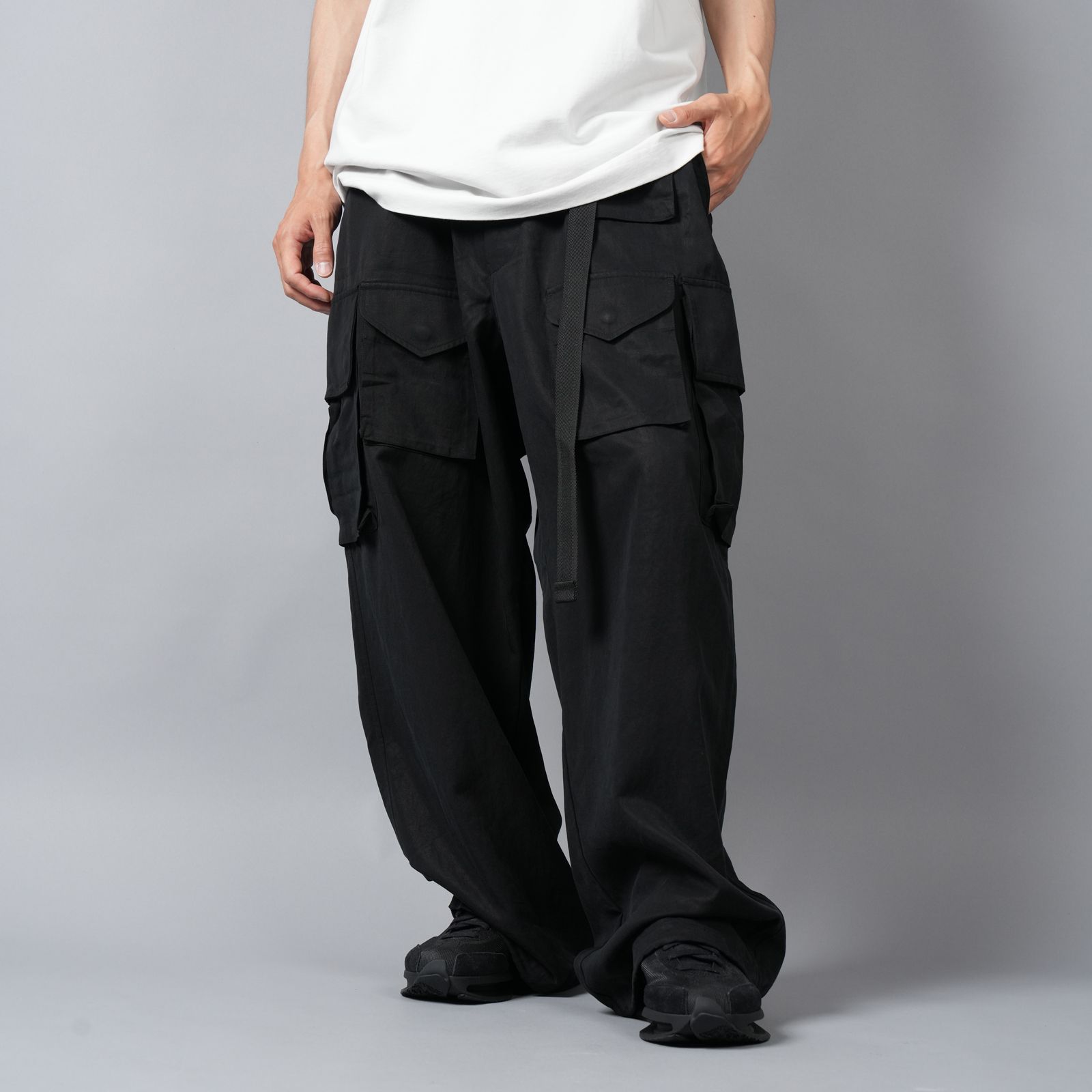 Y-3 - TWILL CARGO PANTS / ツイール カーゴパンツ (ブラック) | Confidence