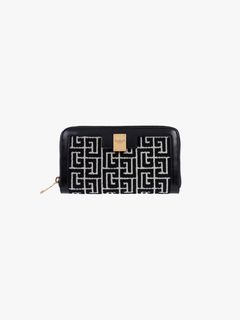 【ラスト1点】1945 ZIP WALLET / モノグラム ジャカード ジップウォレット (財布) / ブラック・ホワイト / ユニセックス