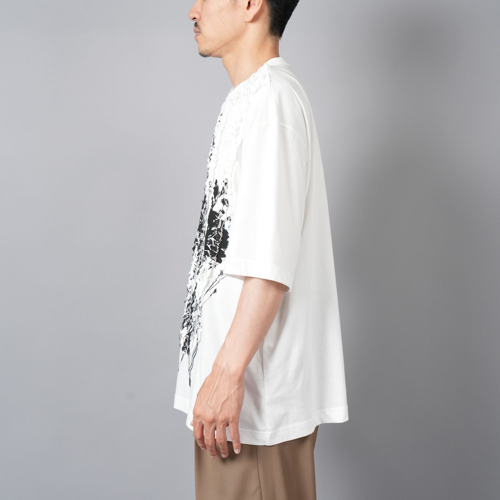 TAAKK - 【ラスト1点】RUFFLE PRINT JERSEY / ラッフルプリント