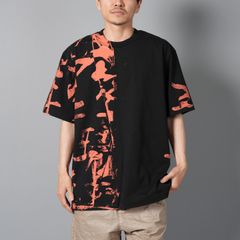 【ラスト1点】2100036 / T-SHIRT / Tシャツ [ガーメントダイ]  (ブラック)