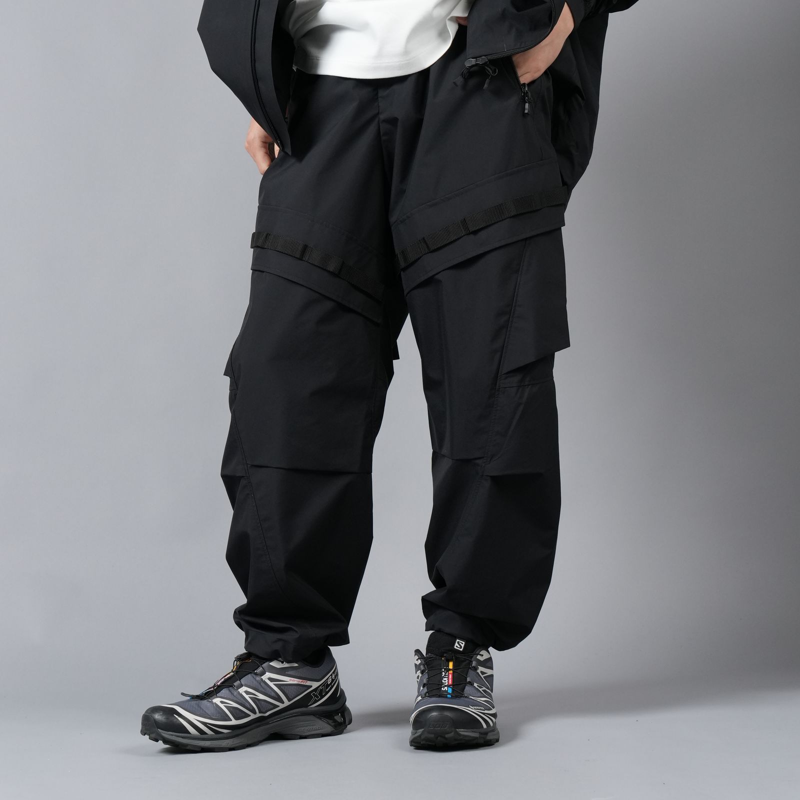 【ラスト1点】 WINDSTOPPER BY GORE-TEX LABS 3L S.R.G. TROUSERS / ゴアテックス ラボ スリーレイヤー / ナイロンパンツ [防水・防風] (ブラック)